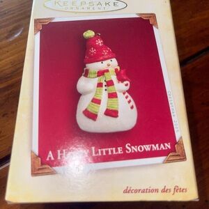 Hallmark Keepsake Christmas Ornament Happy Little Snowman - 2005